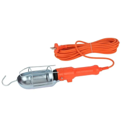 Светильник-переноска (ЛН) 15м Е27 230В IP20 метал. реш.+ выкл.