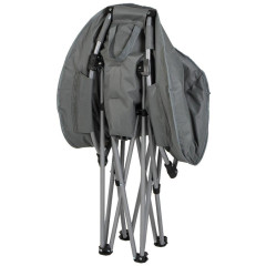 Кресло складное Green Days Гриб, полиэстер, темно-серое до 100кг 80х80х80см с сумкой-чехлом (353010)