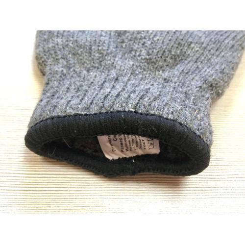 Перчатки Сибирь двойные утепленные, серые (102)