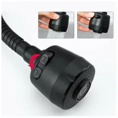 Смеситель для кухни FRAP F40993-6, чёрный