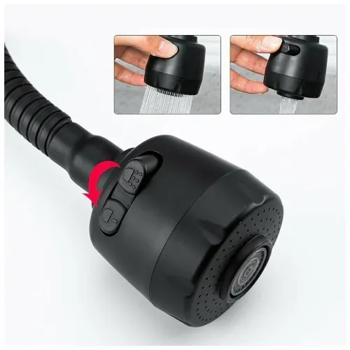 Смеситель для кухни FRAP F40993-6, чёрный