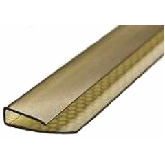 Поликарбонат сот. U-профиль 8мм, 2.1м коричневый