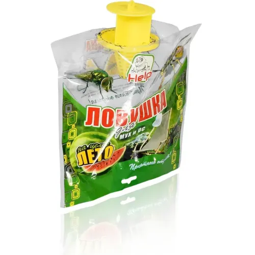 Ловушка HELP для мух и ос, 21x21см (80105)