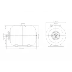 Гидроаккумулятор ДЖИЛЕКС  50Г ХИТ (горизонтальный) (7108)