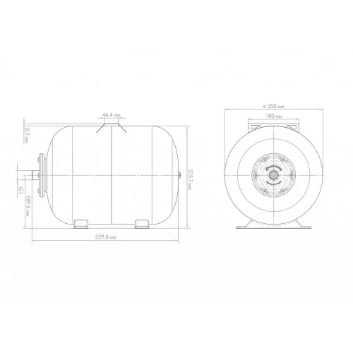 Гидроаккумулятор ДЖИЛЕКС  50Г ХИТ (горизонтальный) (7108)