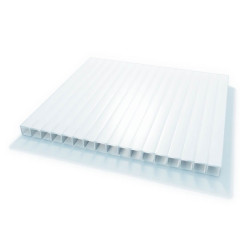 Поликарбонат  сотовый 10мм молочный 12*2,1м (10лет) Продаётся КРАТНО 3м!!!