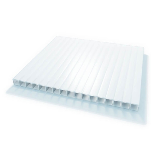 Поликарбонат  сотовый 10мм молочный 12*2,1м (10лет) Продаётся КРАТНО 3м!!!