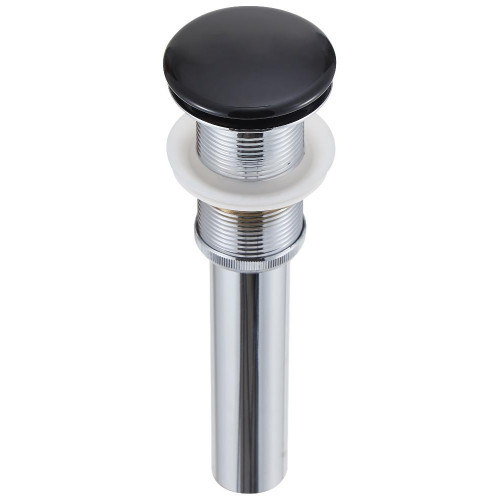 Донный клапан для раковины EVA GOLD EG4 чёрный глянцевый