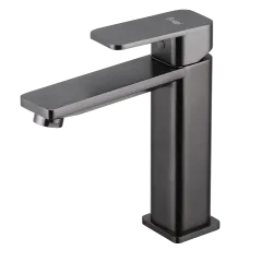 Смеситель для умывальника FRAP F10202-9 оружейная сталь