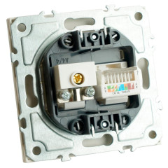 Розетка PC+TV ЭМИЛИ белый RST00-5106-01