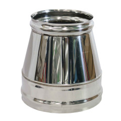 Дымоход конус 0,5мм Ф150*210 нержавеющая сталь (Феррум)