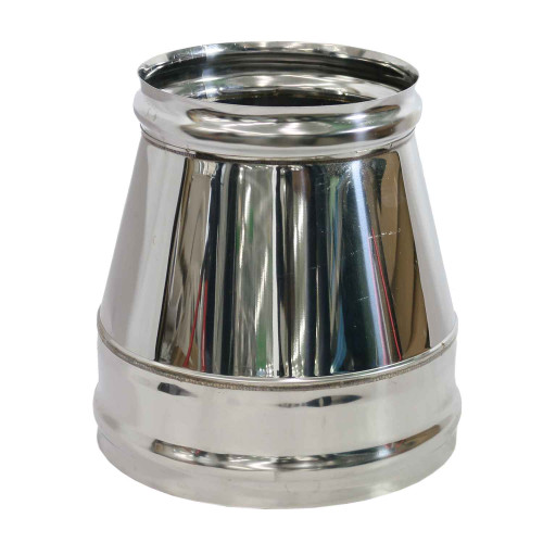 Дымоход конус 0,5мм Ф150*210 нержавеющая сталь (Феррум)