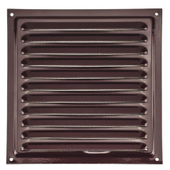 Решетка металлическая с сеткой 100*100ВР шоколад