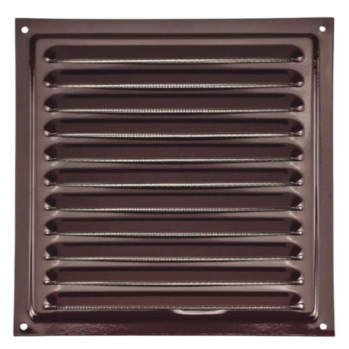 Решетка металлическая с сеткой 100*100ВР шоколад