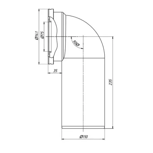 Фановая труба для унитаза АНИПЛАСТ W 9220