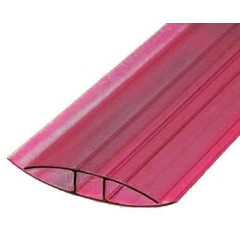 Поликарбонат сот. H-профиль 10мм, 6м Бордовый