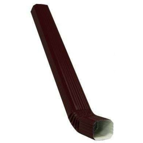 Водосток Vortex (RAL 8017) Труба прямоугольная с коленом 3м