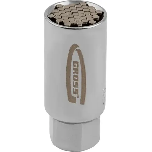 Головка торцевая GROSS многоразмерная (6-21мм) под квадрат 3/8