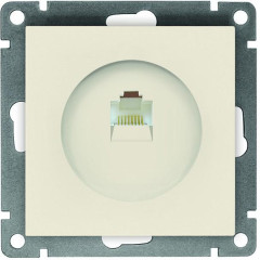 Розетка PC UNIVersal Афина, сл.кость A0051-I