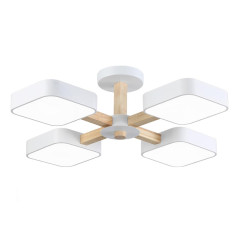 Светильник AMBRELLA FL4879/4 WH/WD 24W 3000-6000K d610 белый/дерево