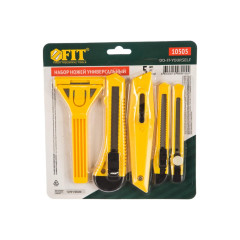 Набор ножей и скребков FIT 5 шт (10505)