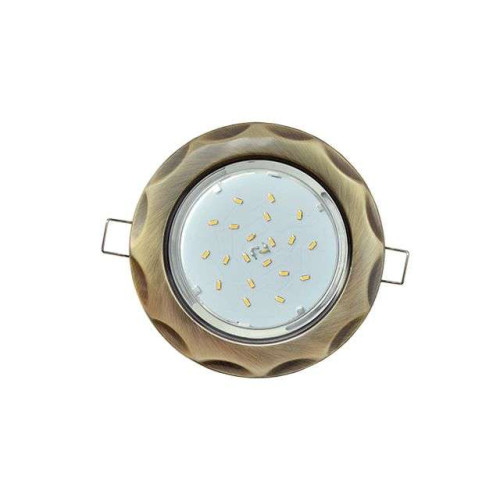 Свет. точ. ECOLA GX53-H4 Звезда черненая/бронза FN81H4ECB