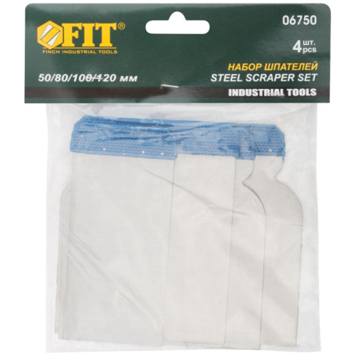 Шпатели Япончик FIT металл. 4 шт (06750)