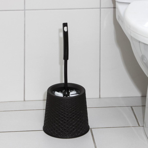 Ёрш для туалета напольный SVIP «Практик.Ротанг», 14х14х40 см, цвет микс (2306613)