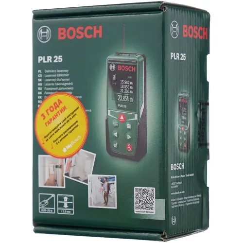 Дальномер BOSCH 25м PLR 25 (0 603 016 220) (*10)