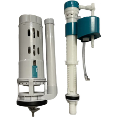 Арматура сантехническая 2х кноп., н/п, T1088, T1084 (h=24,5 см)