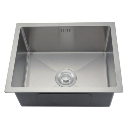 Мойка нерж. врезная GAPPO 50х40х21,5 см тол. 3 мм, сатин (сифон, коландер) GS5040