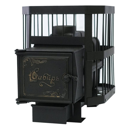Печь банная Сибирь 15 чугунная с выносным топочным каналом(*9)