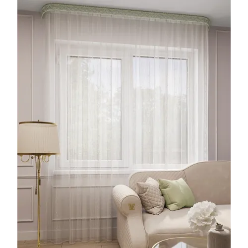 Тюль Ле-Гранд Лайн 200*260 с утяжелителем белый