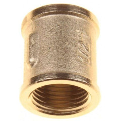 Муфта латунная ф 1/2