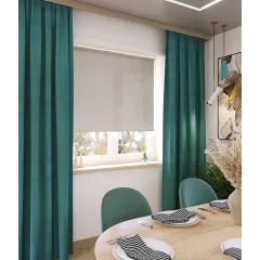 Рулонные жалюзи Фрост 52*175 цвет бело-серый