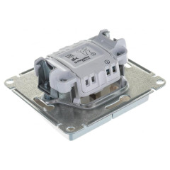 Выключатель 2-кл GLOSSA алюм. GSL000351