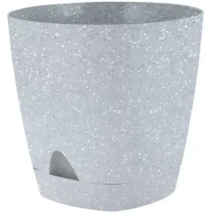 Горшок для цветов 2,5 л светлый камень, прикорневой полив INGREEN AMSTERDAM (ING6300100)