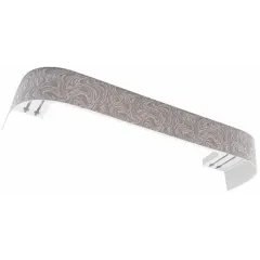 Карниз Ле-Гранд Глэдис 2,4м (2ряд) серый с поворотами (5)