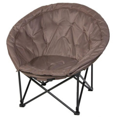 Кресло складное Green Days Лунный, полиэстер. серое до 120кг 107х50х96см (472451)