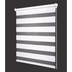 Рулонные жалюзи День-Ночь easy fix 57*160 белый