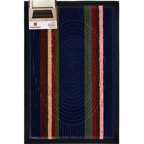 Коврик придверный 400*600мм Vortex Comfort синий (22384)