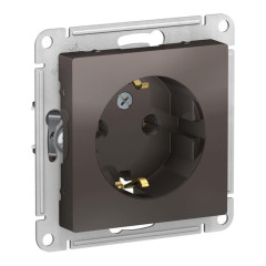 Розетка 2P+E AtlasDesign мокко SchE ATN000643