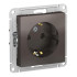 Розетка 2P+E AtlasDesign мокко SchE ATN000643