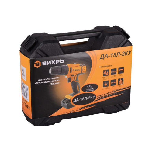 Шуруповерт ВИХРЬ ДА-18Л-2КУ (72/14/17) (*15)