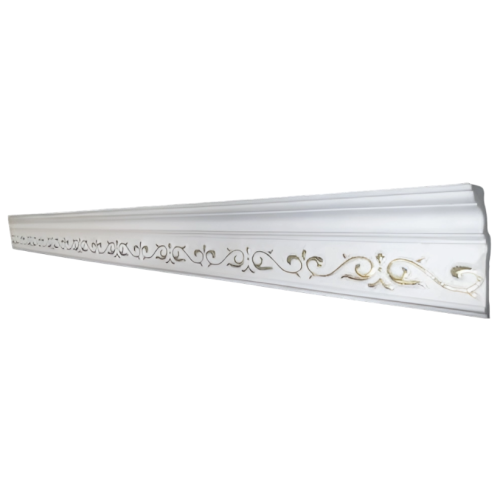 Плинтус потолочный 77-GP Gold 2м (41)