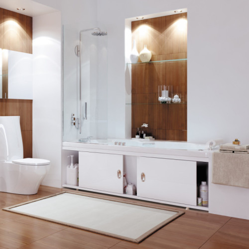 Экран для ванны МДФ купе 180 см белый ALAVANN Still