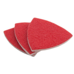 Насадка для резака ПРАКТИКА (240-485) 93мм абразивный войлок без отверстий дельта 3шт