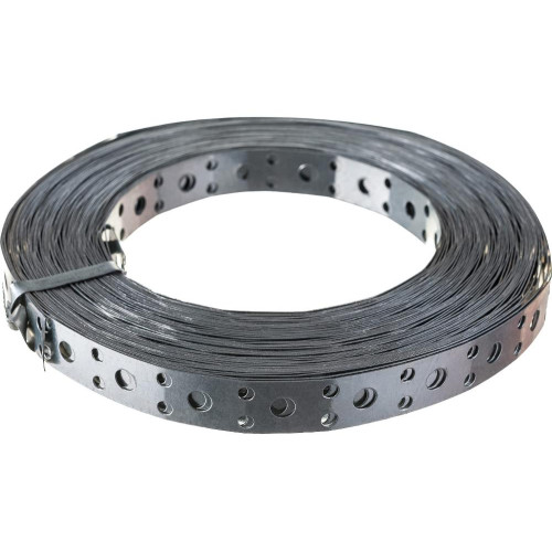 Лента монтажная перф. 17х0,55мм 25м.прямая LP-V17х0,55