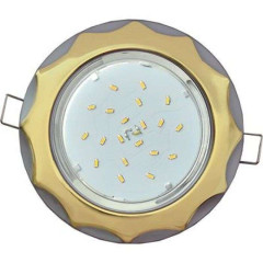 Свет. точ. ECOLA GX53-H4 Звезда золото/серебро FD81H4ECB