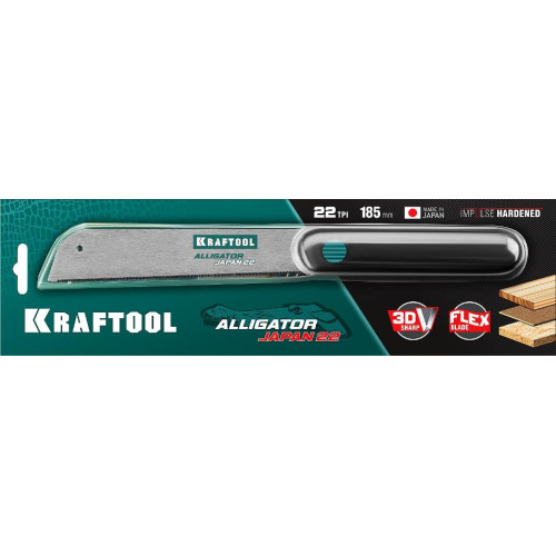 Ножовка KRAFTOOL Alligator Japan 14 по дереву (1-15181-30-14)